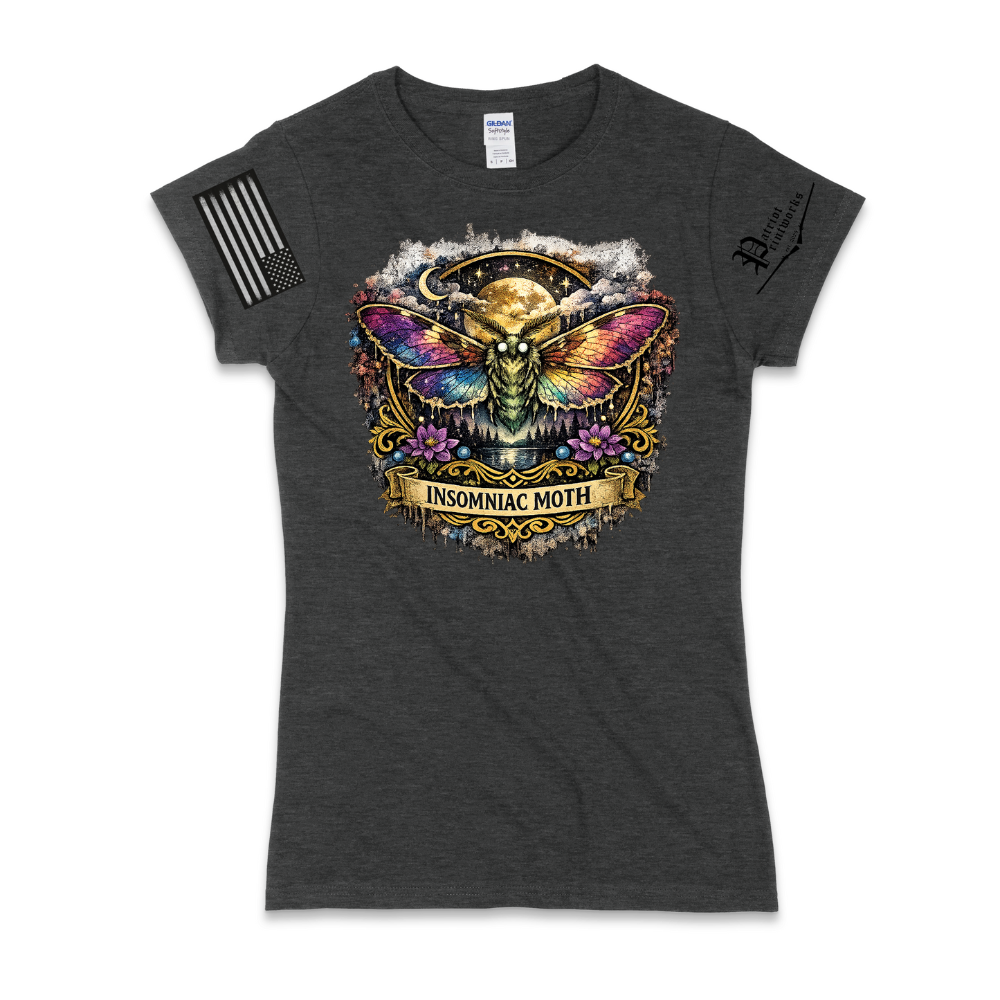 Insomniac Moth Ladies T-Shirt