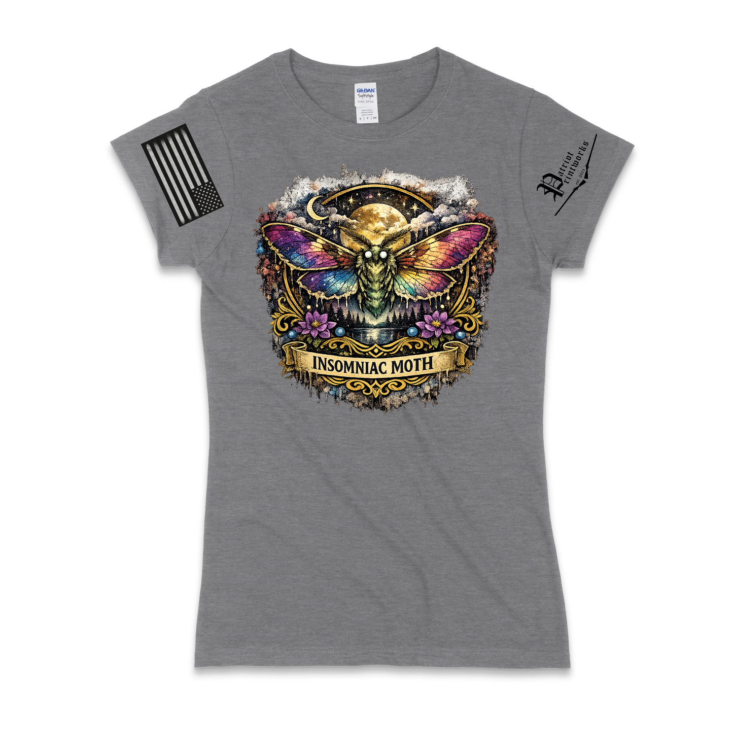 Insomniac Moth Ladies T-Shirt