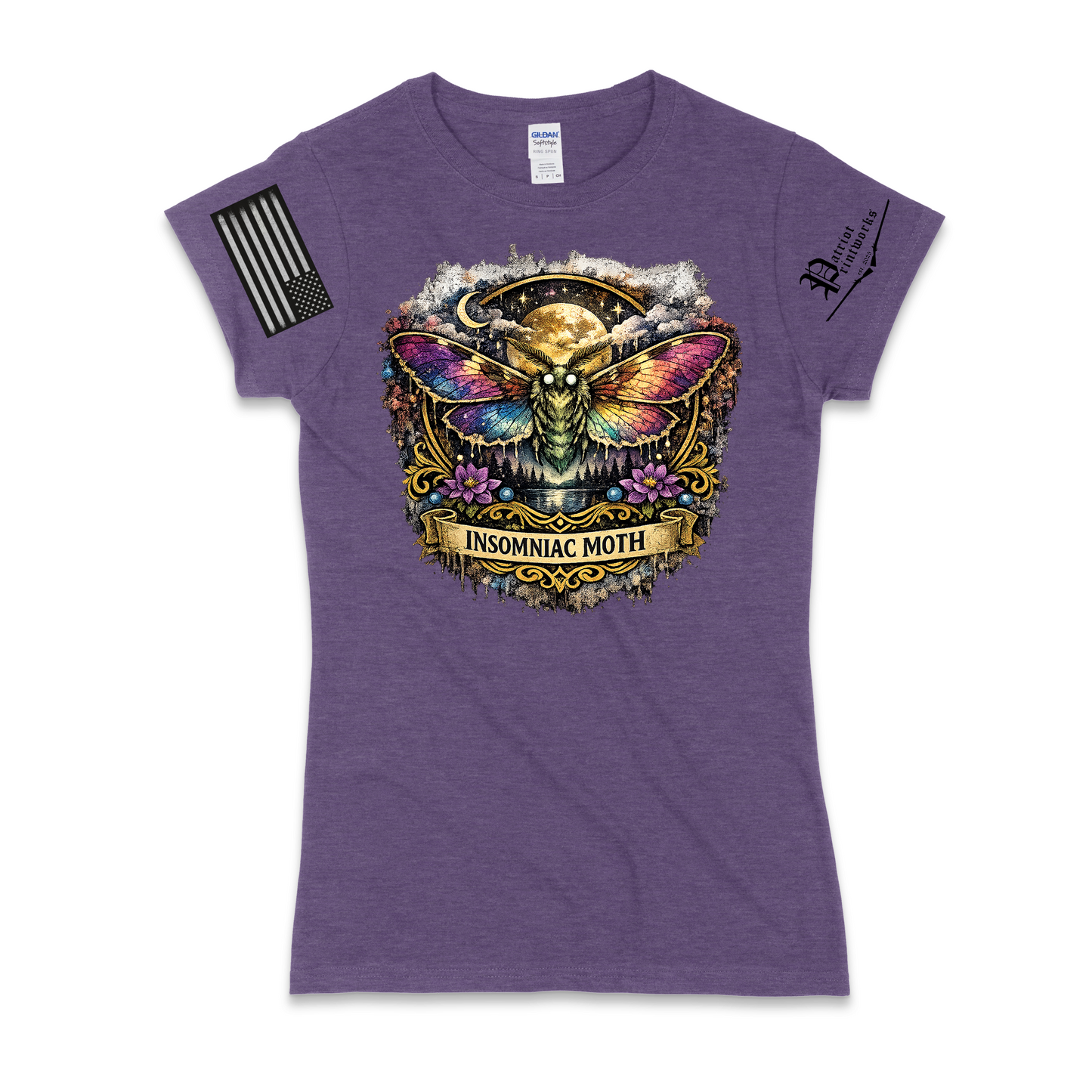 Insomniac Moth Ladies T-Shirt
