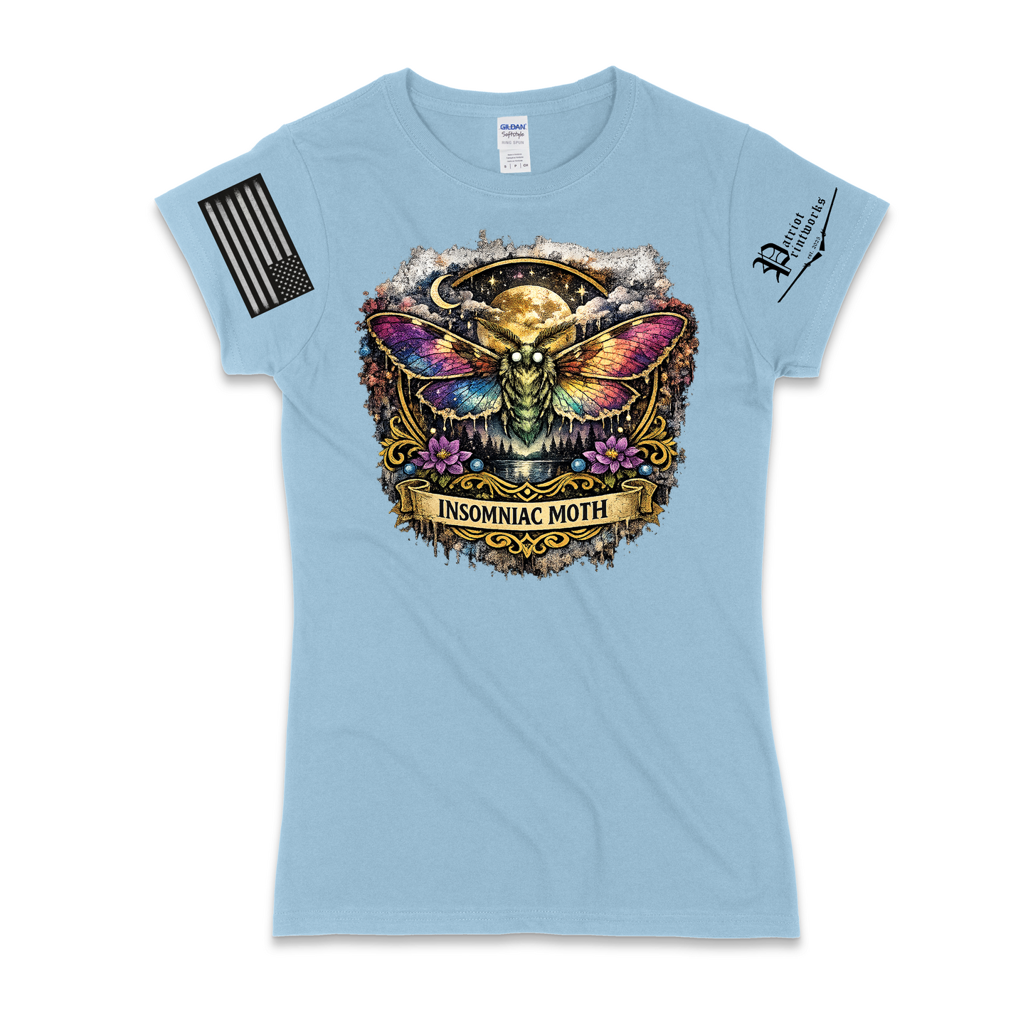 Insomniac Moth Ladies T-Shirt