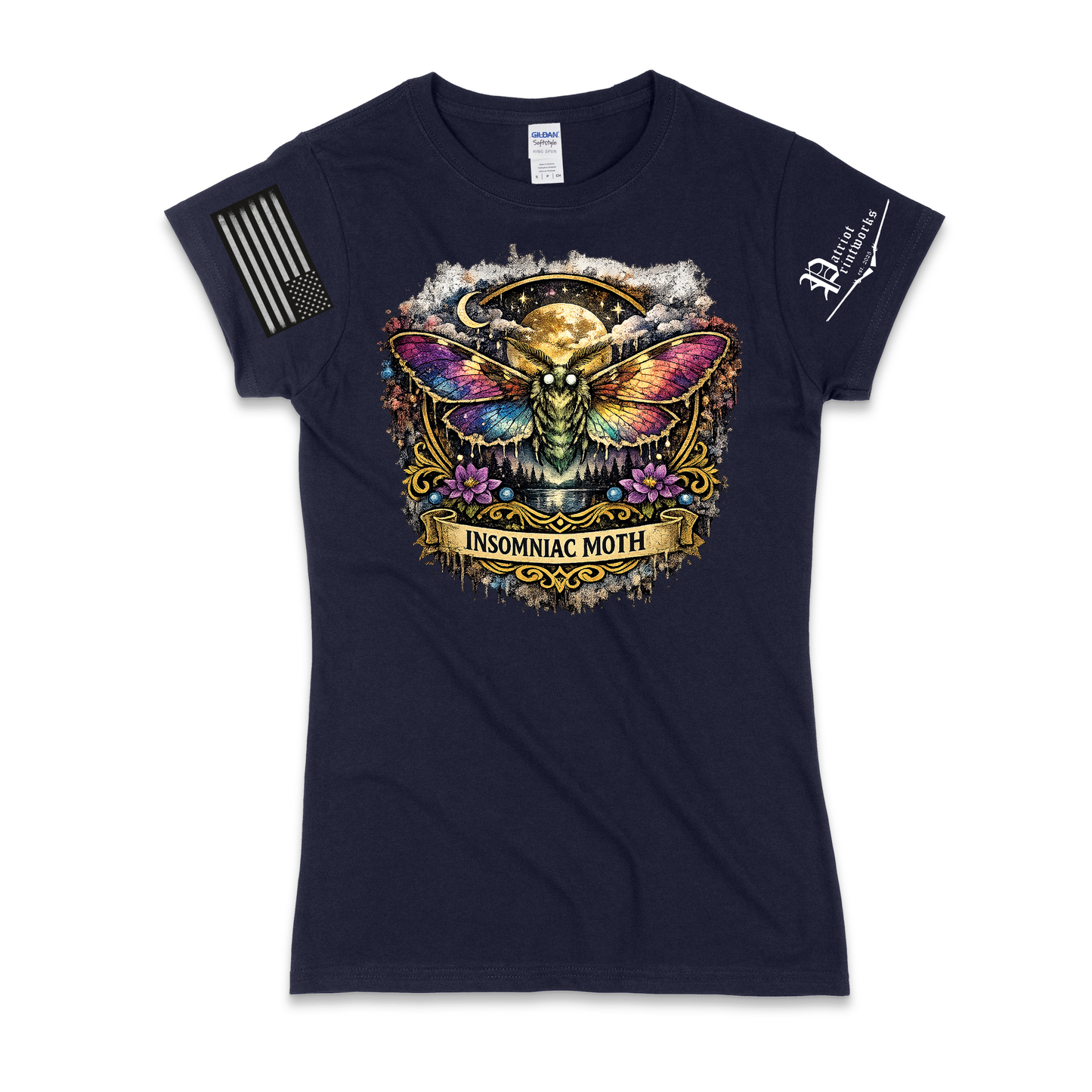 Insomniac Moth Ladies T-Shirt