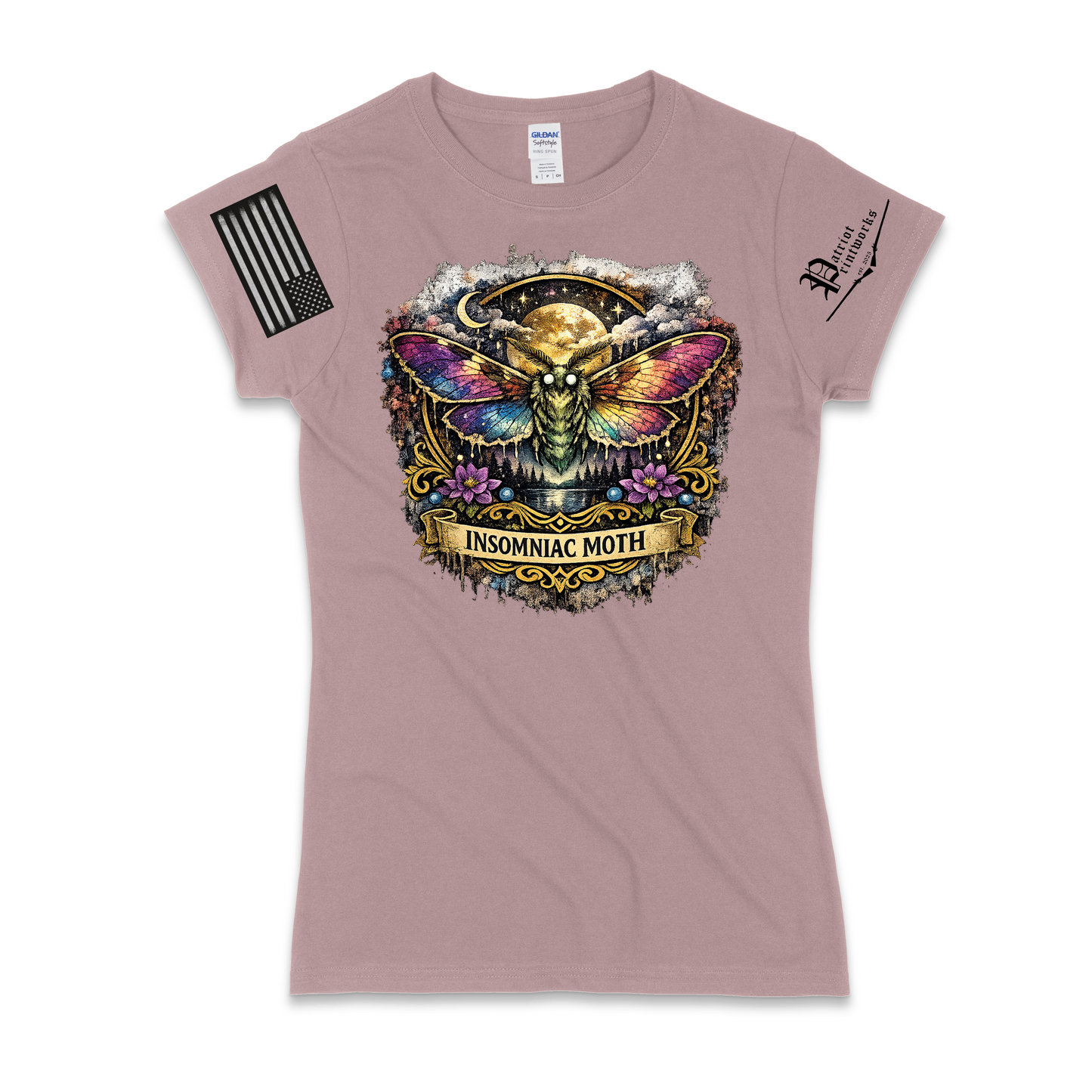 Insomniac Moth Ladies T-Shirt