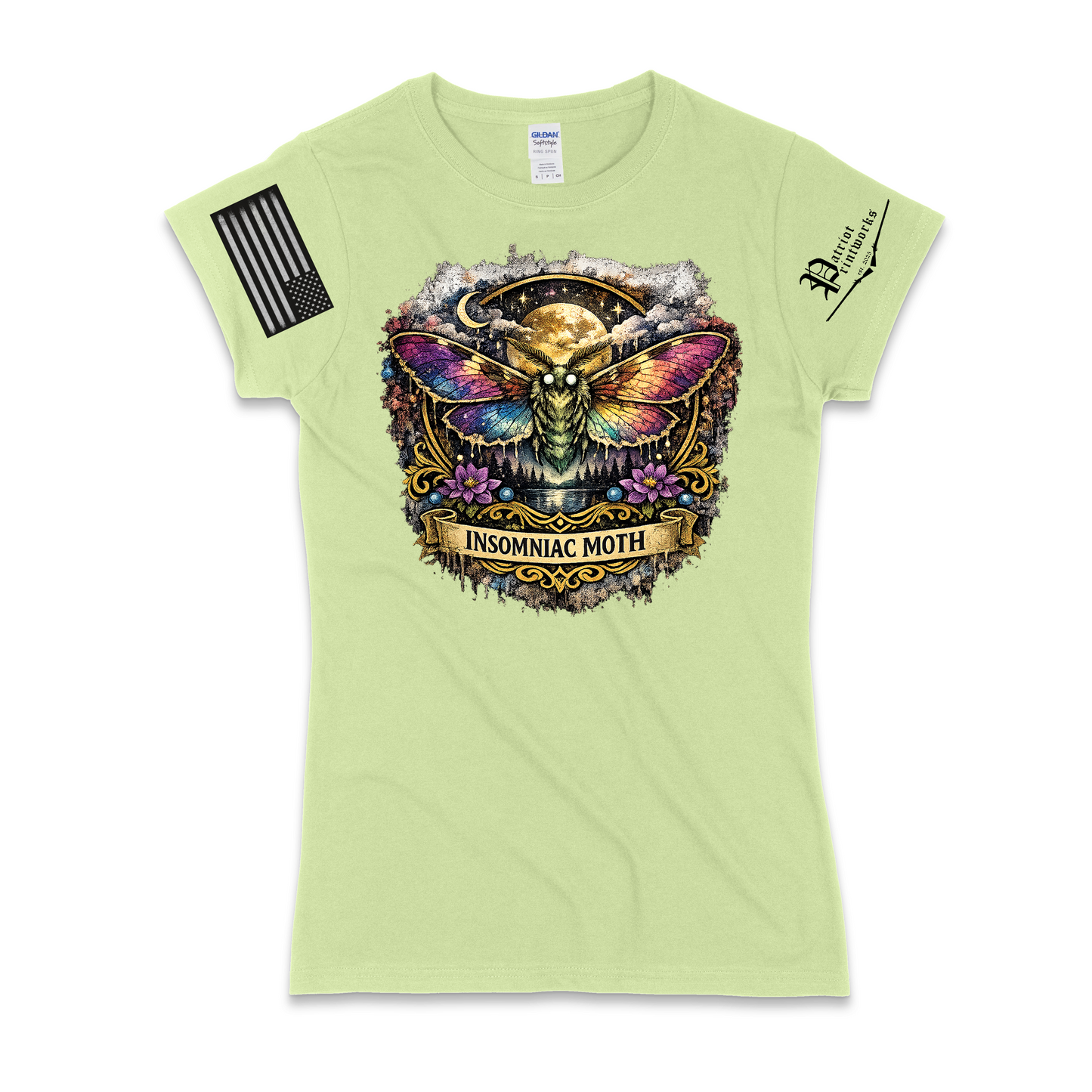 Insomniac Moth Ladies T-Shirt