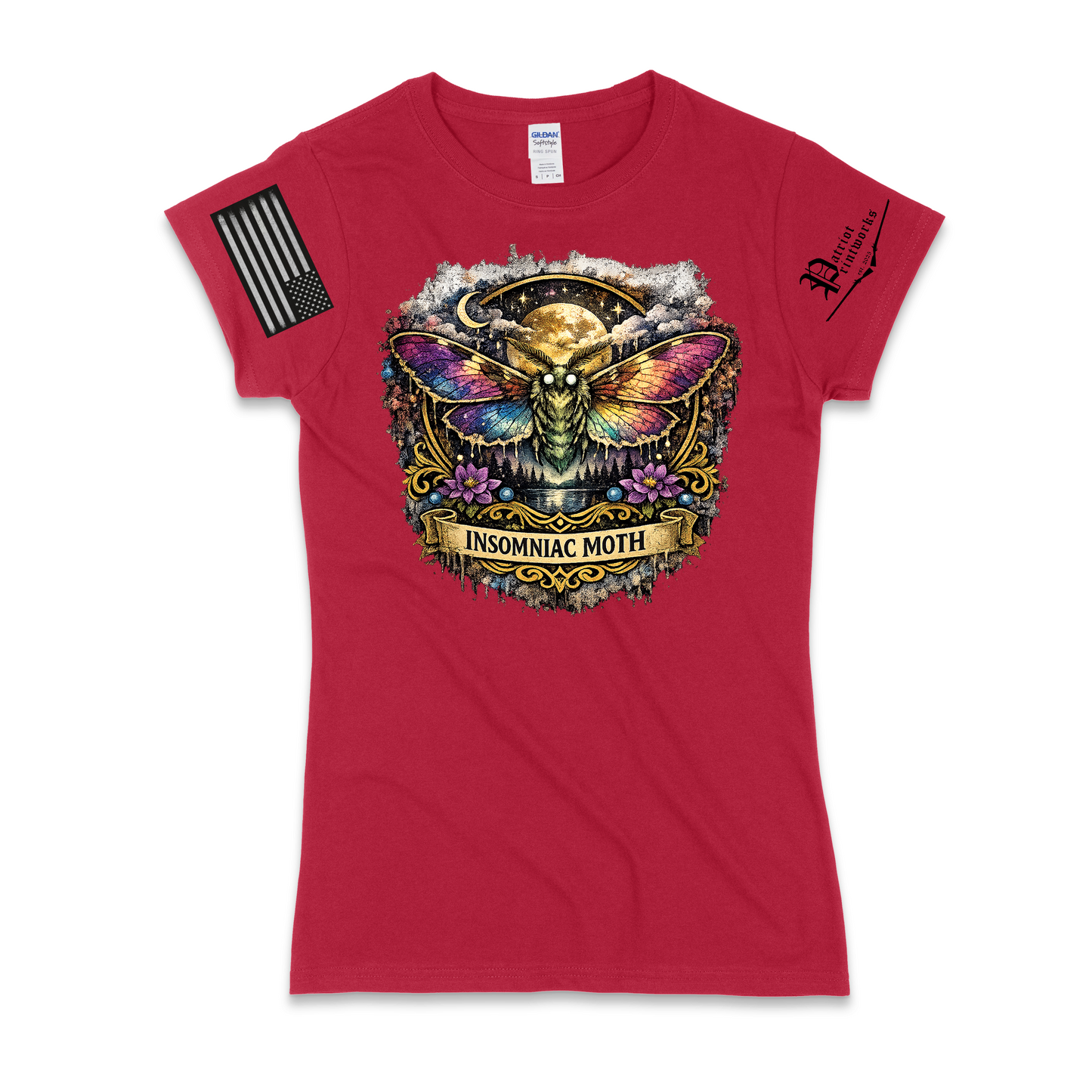 Insomniac Moth Ladies T-Shirt