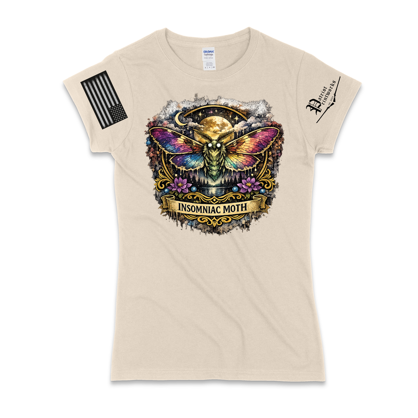 Insomniac Moth Ladies T-Shirt