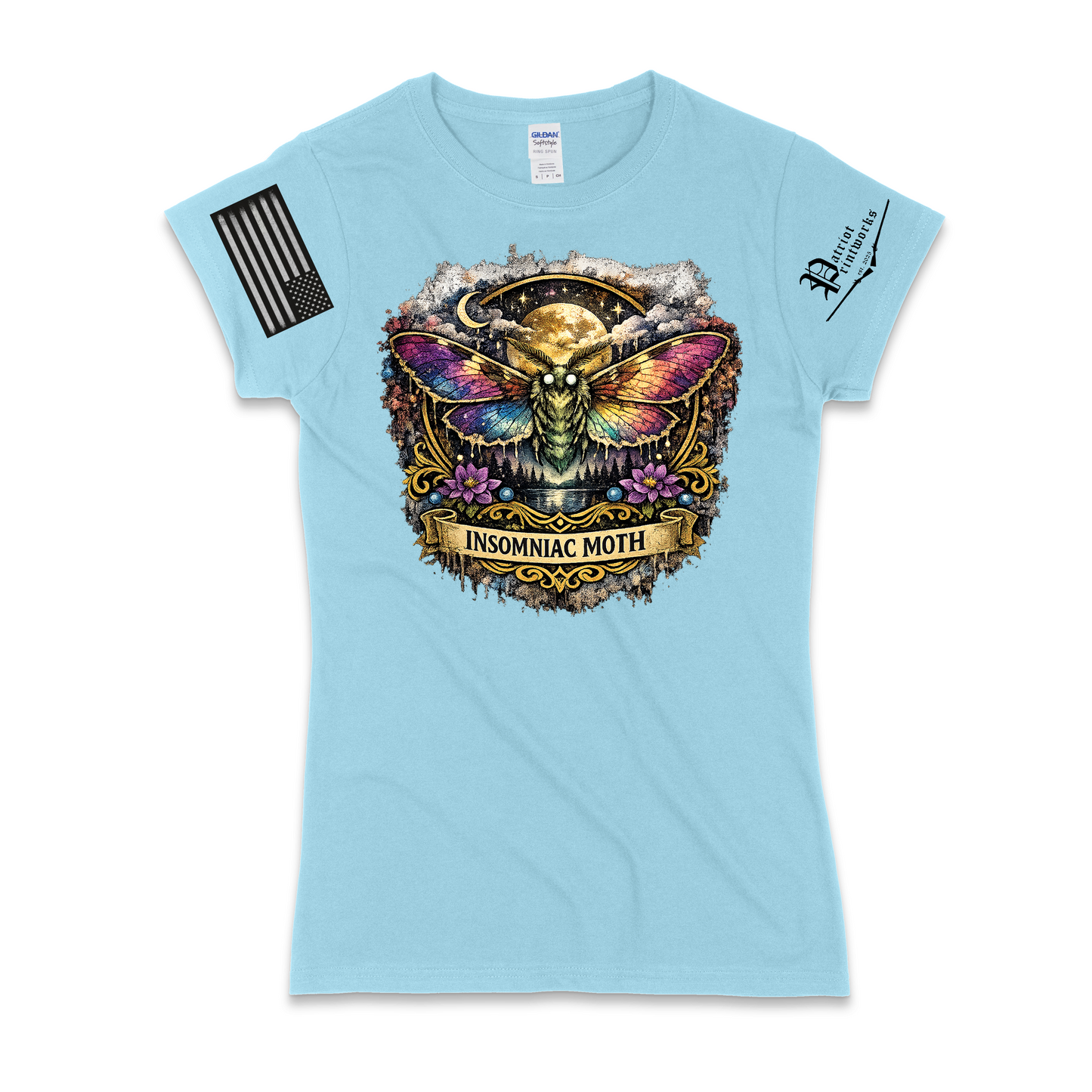 Insomniac Moth Ladies T-Shirt