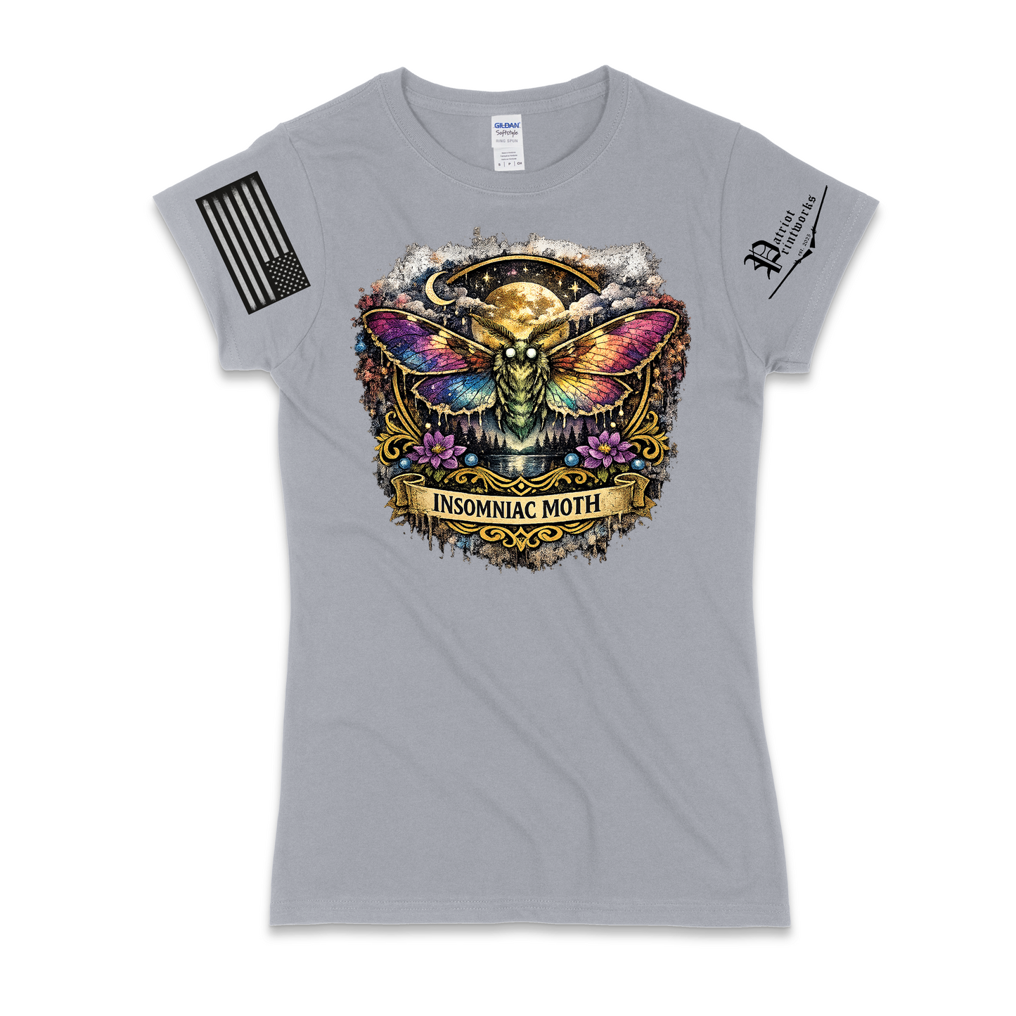 Insomniac Moth Ladies T-Shirt