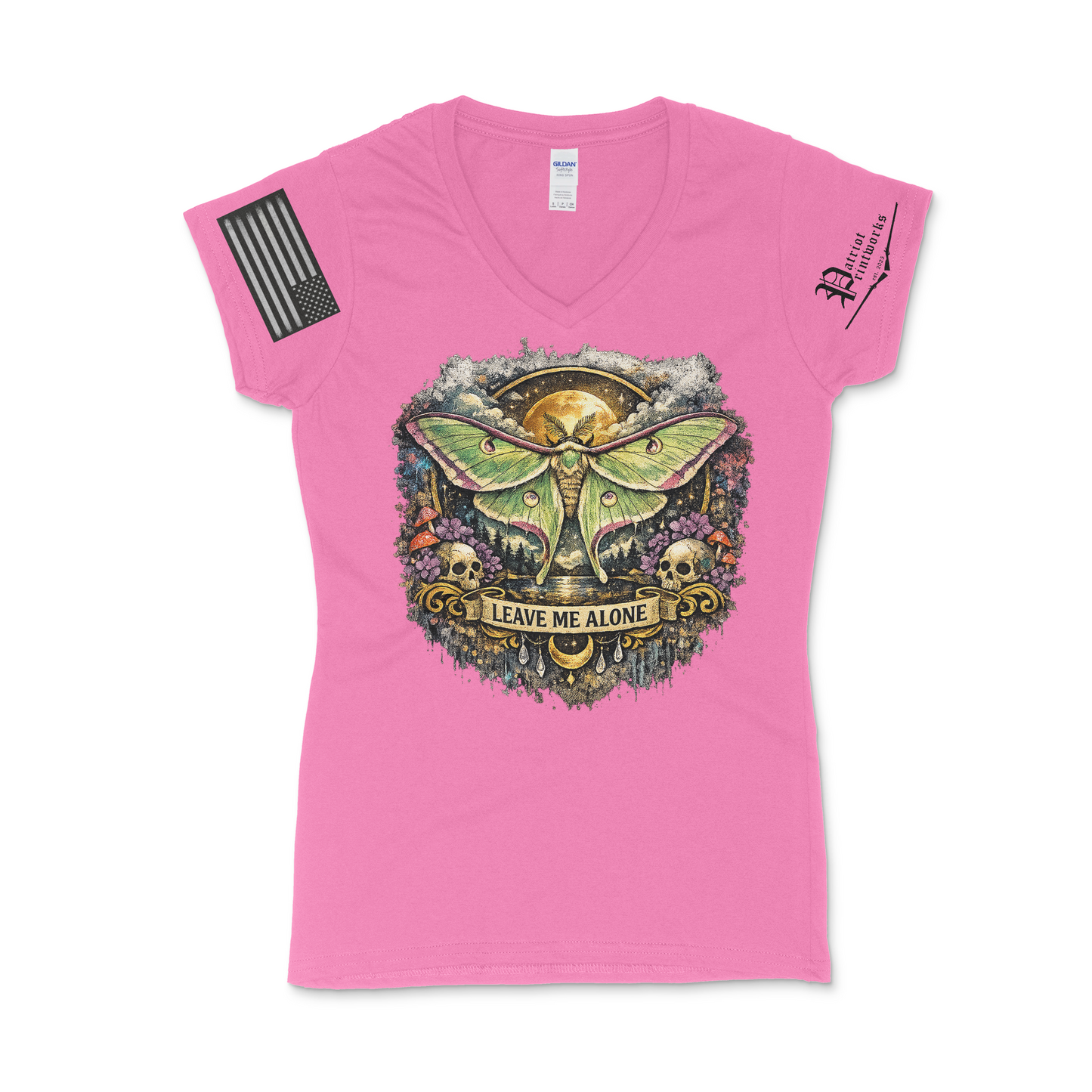 Leave Me Alone Ladies V-Neck T-Shirt
