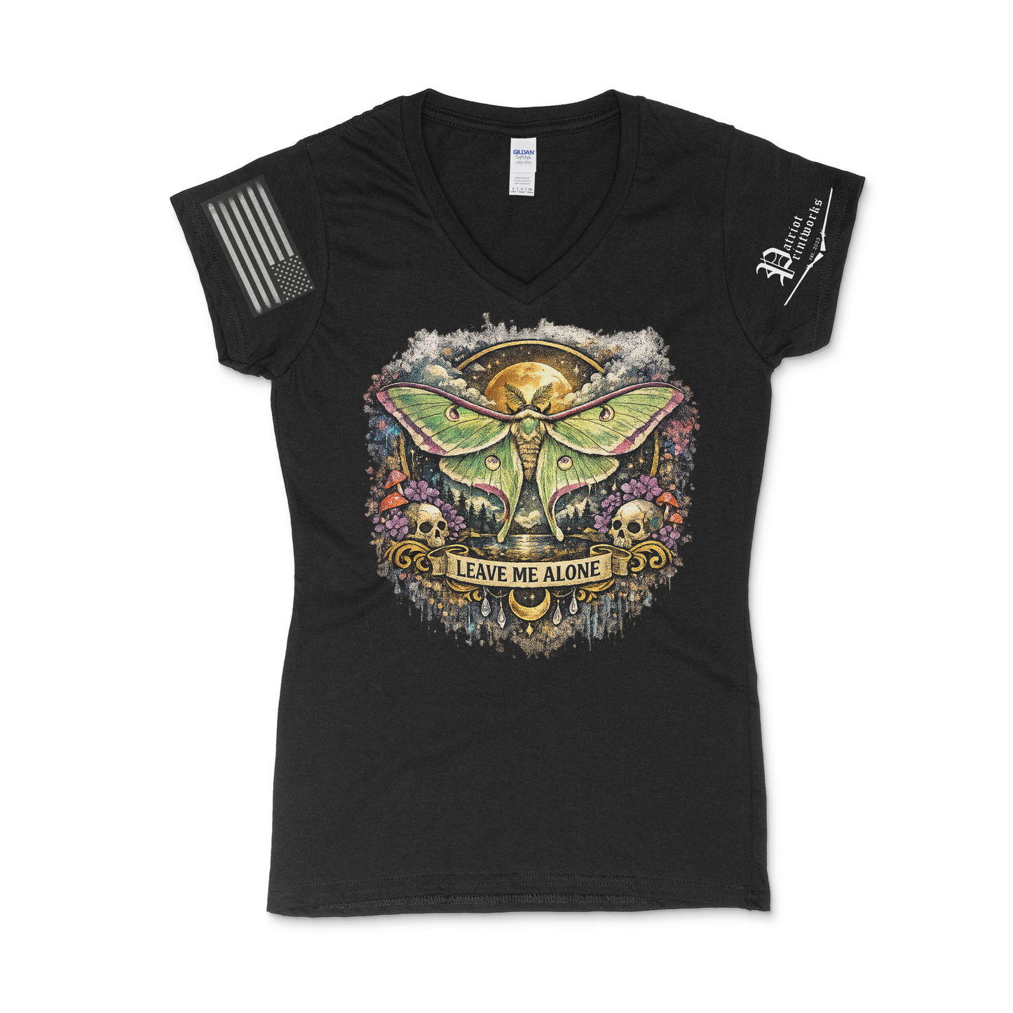 Leave Me Alone Ladies V-Neck T-Shirt