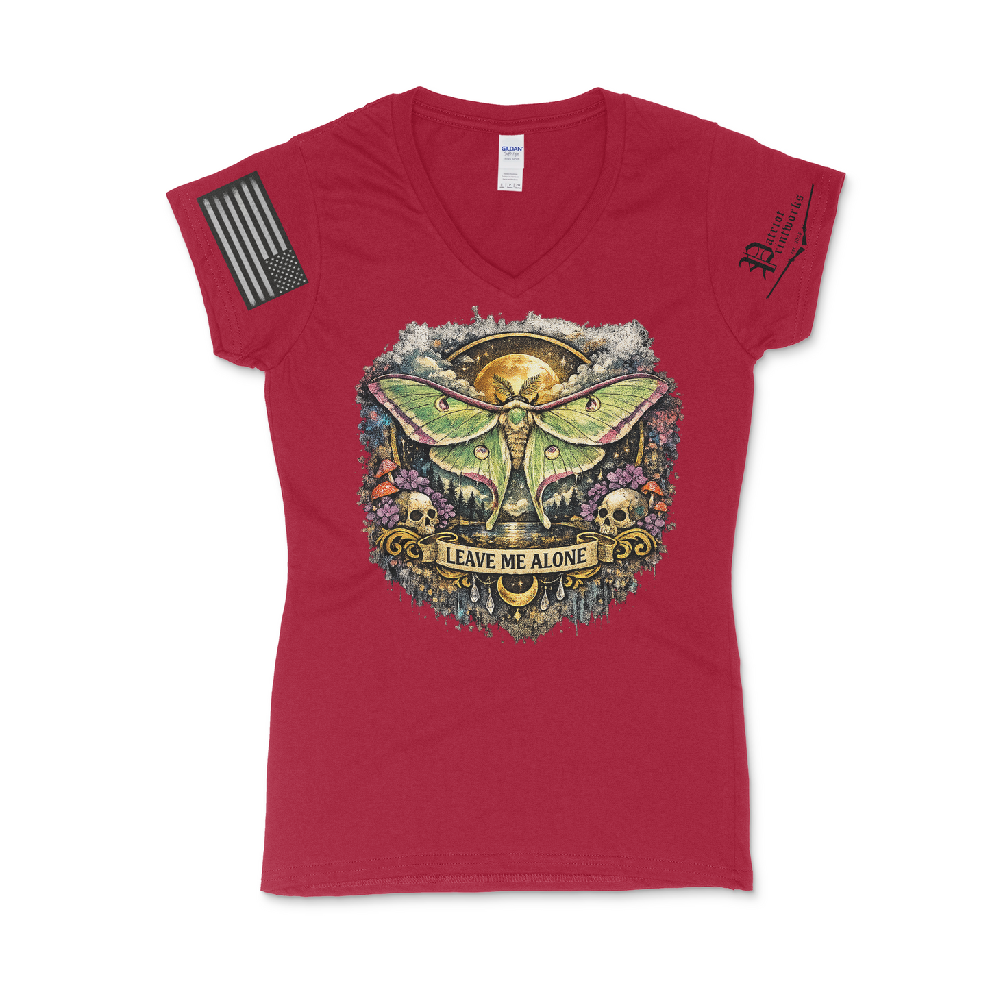 Leave Me Alone Ladies V-Neck T-Shirt
