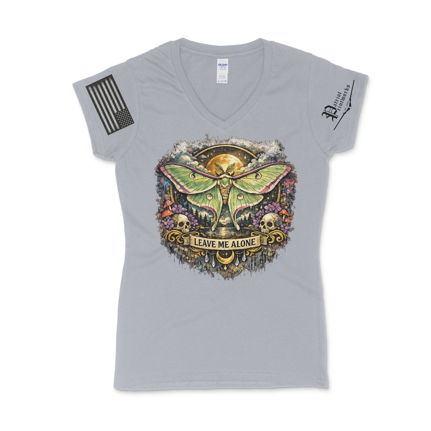 Leave Me Alone Ladies V-Neck T-Shirt