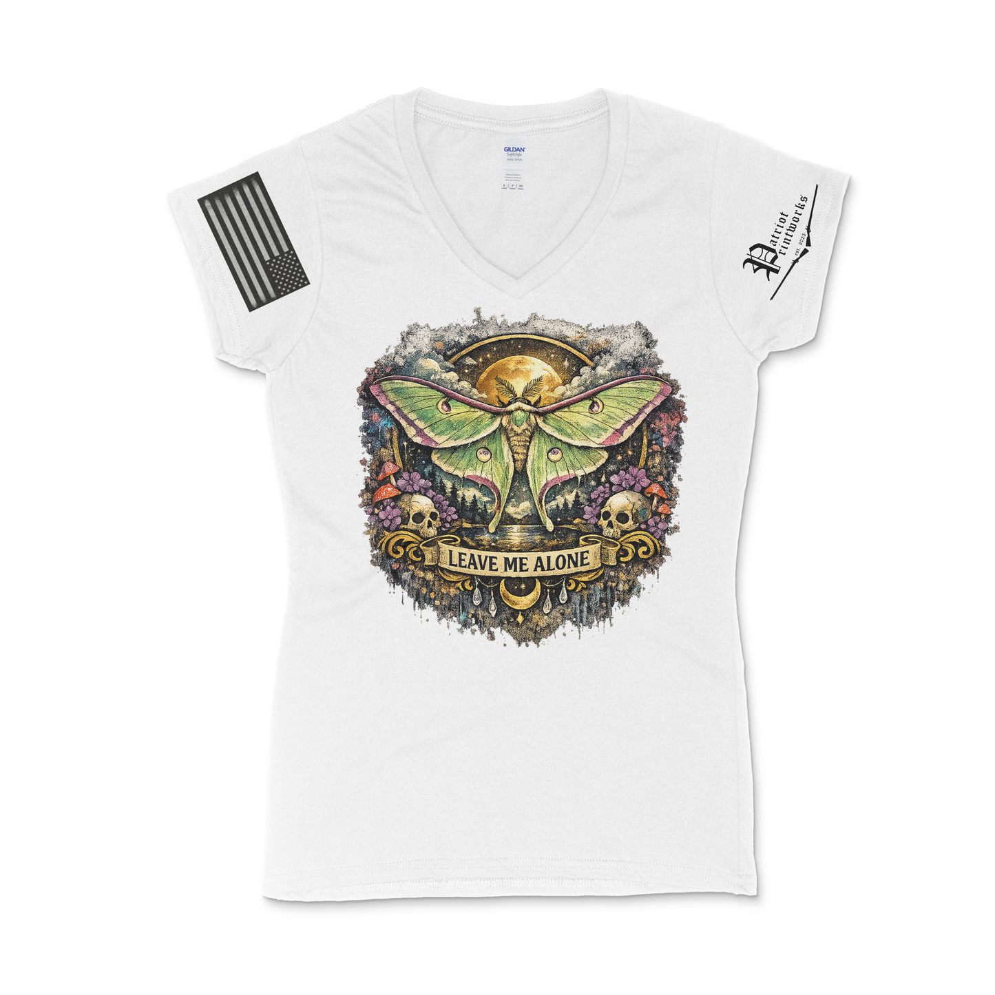 Leave Me Alone Ladies V-Neck T-Shirt