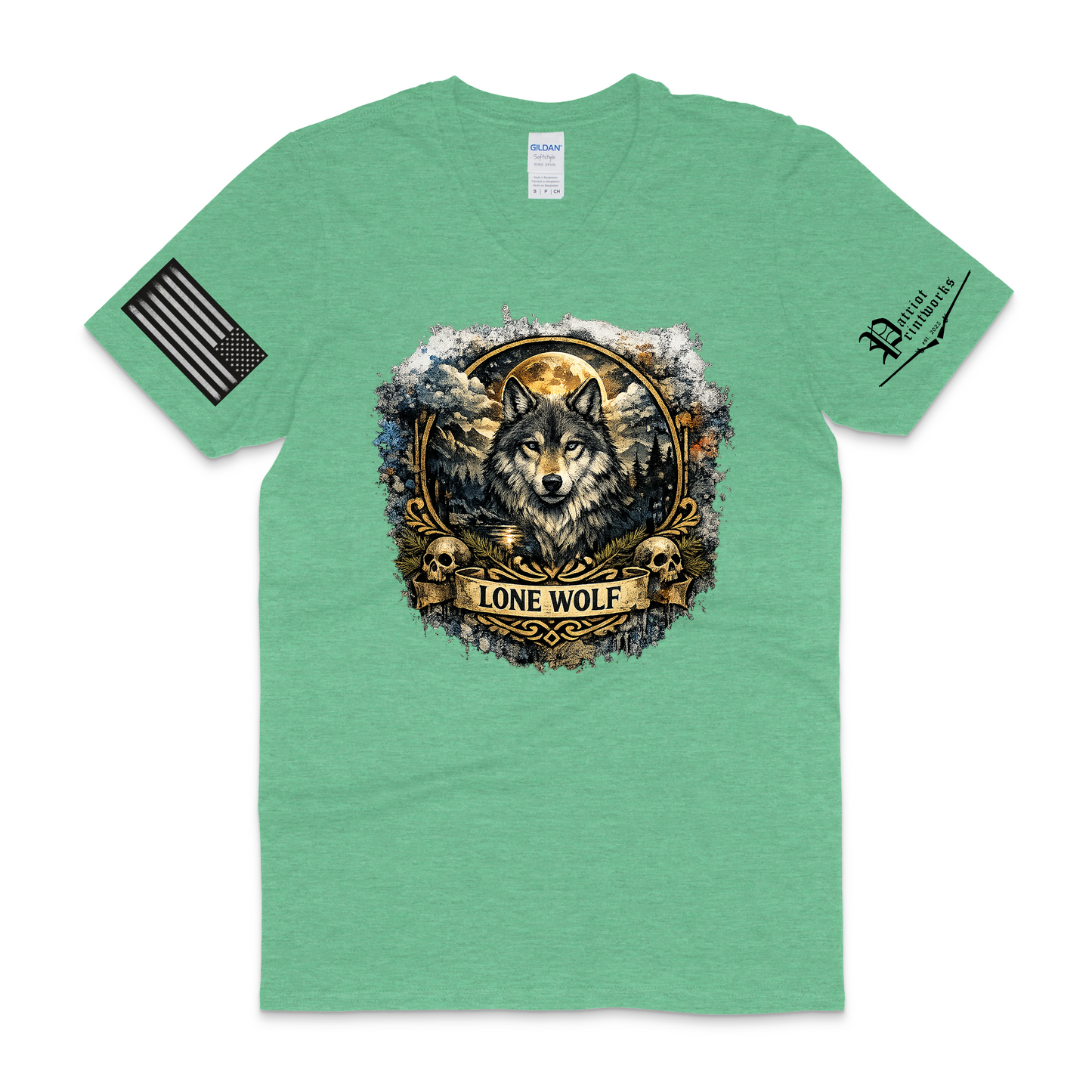 Lone Wolf V-Neck T-Shirt