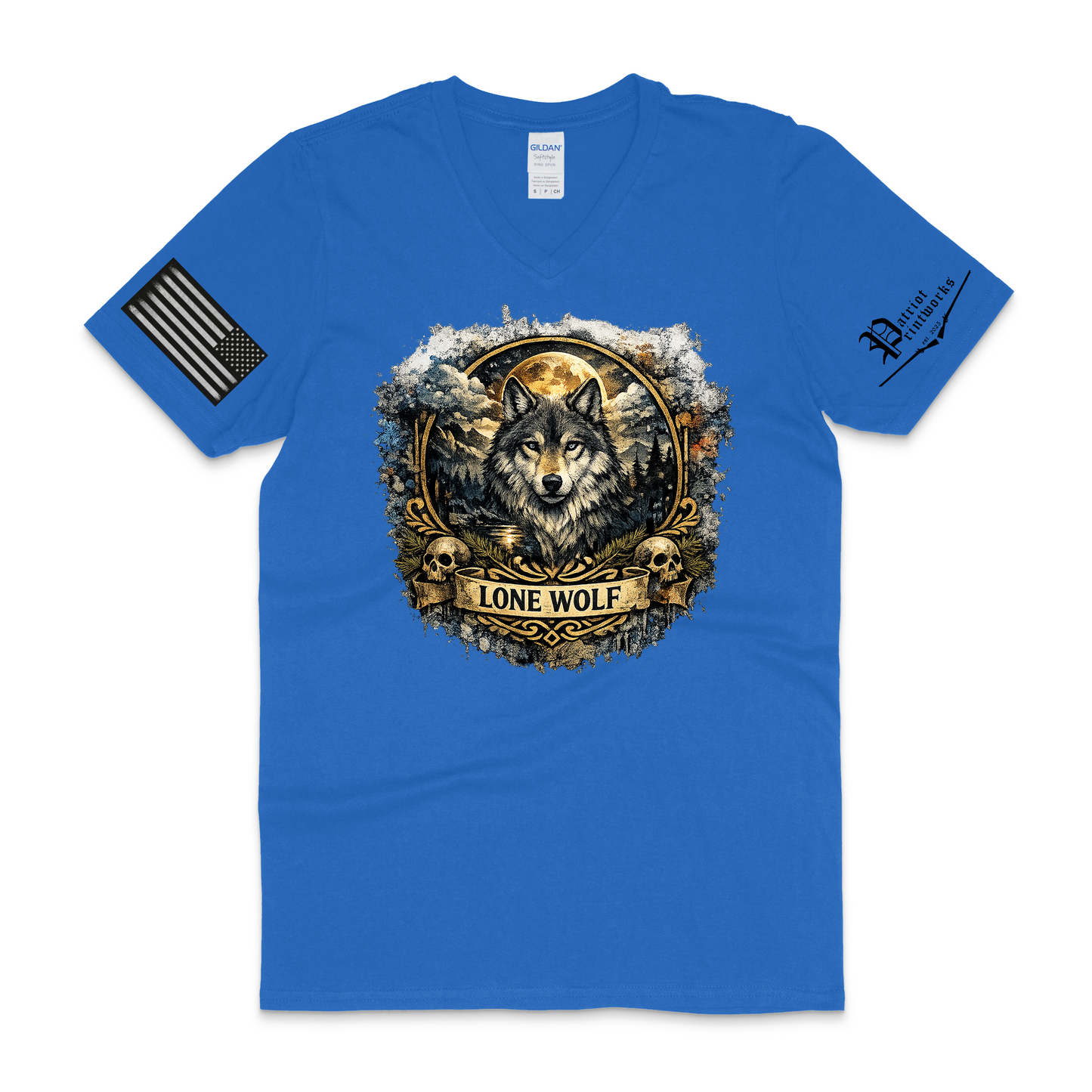 Lone Wolf V-Neck T-Shirt
