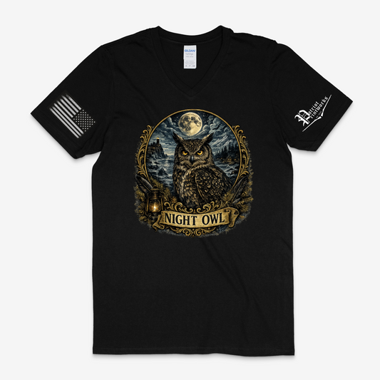 Night Owl V-Neck T-Shirt
