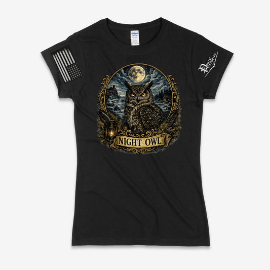 Night Owl Ladies T-Shirt