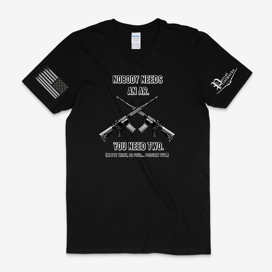 Nobody Needs an AR V-Neck T-Shirt