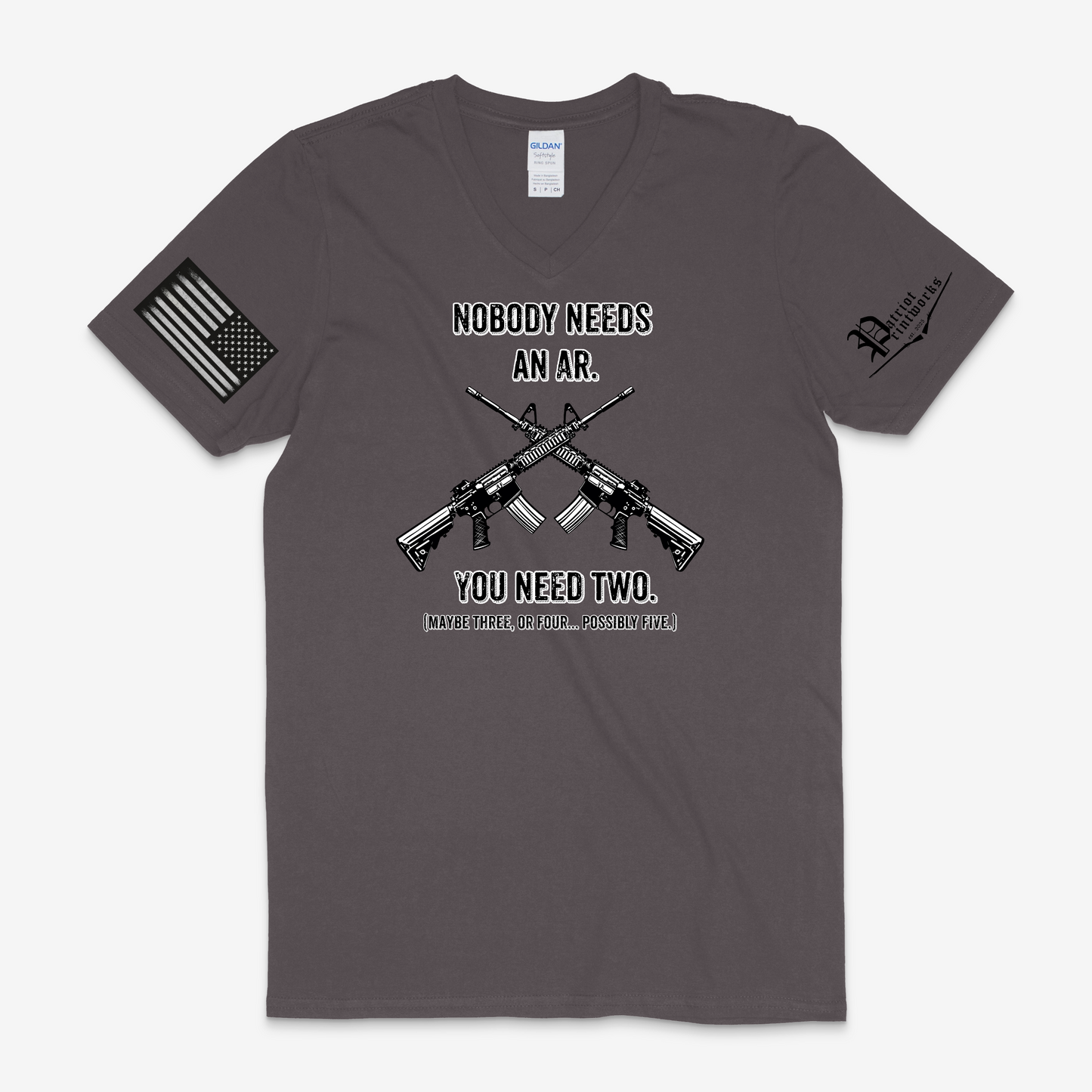 Nobody Needs an AR V-Neck T-Shirt