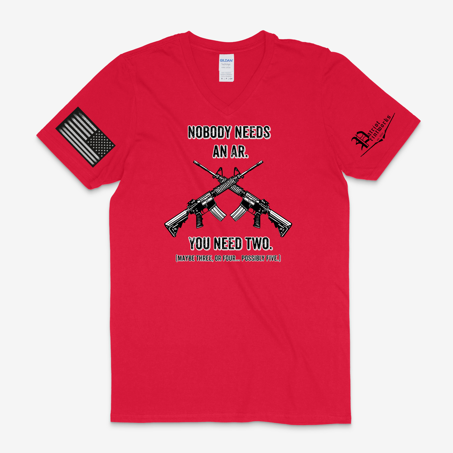 Nobody Needs an AR V-Neck T-Shirt
