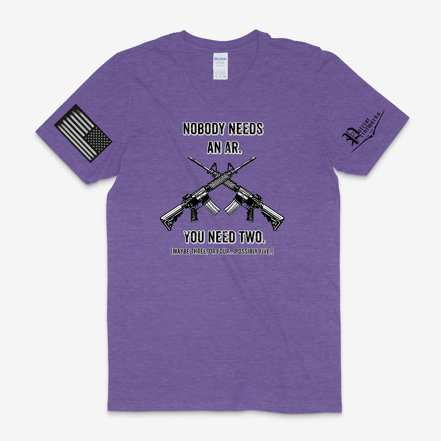 Nobody Needs an AR V-Neck T-Shirt