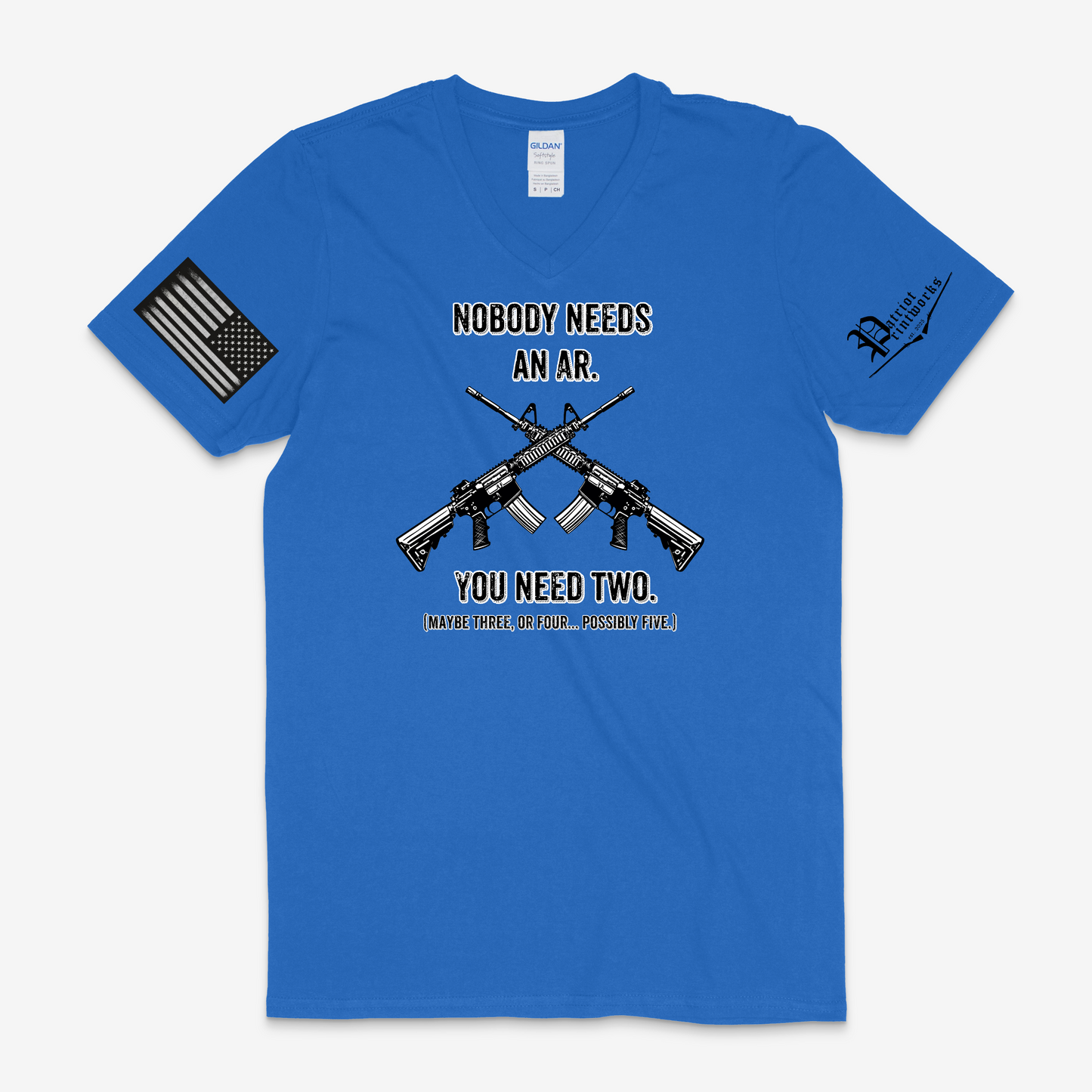 Nobody Needs an AR V-Neck T-Shirt