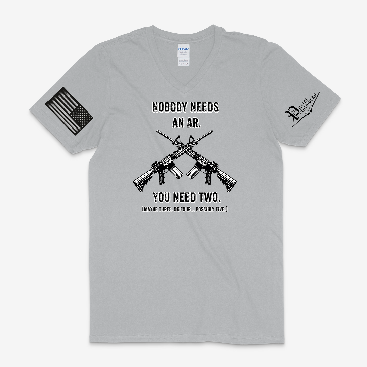 Nobody Needs an AR V-Neck T-Shirt