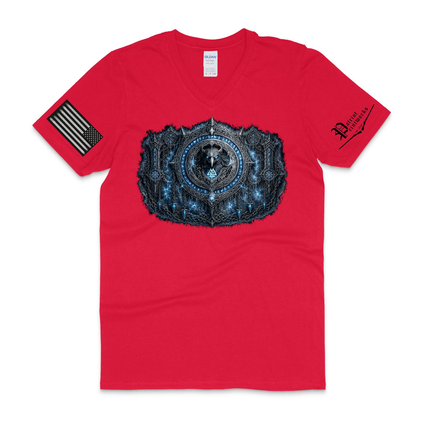 Odin’s Icebound Seal V-Neck T-Shirt