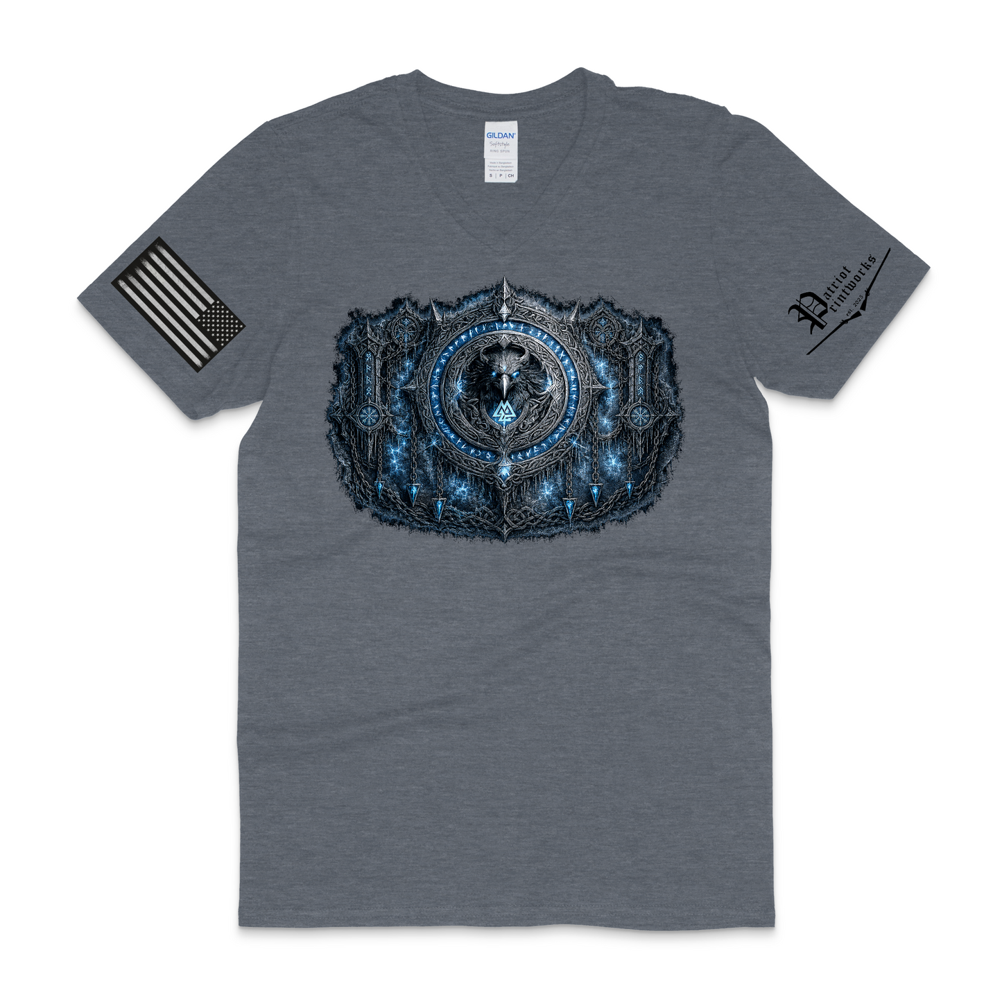 Odin’s Icebound Seal V-Neck T-Shirt