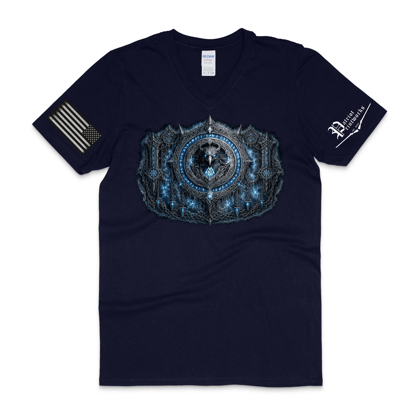 Odin’s Icebound Seal V-Neck T-Shirt