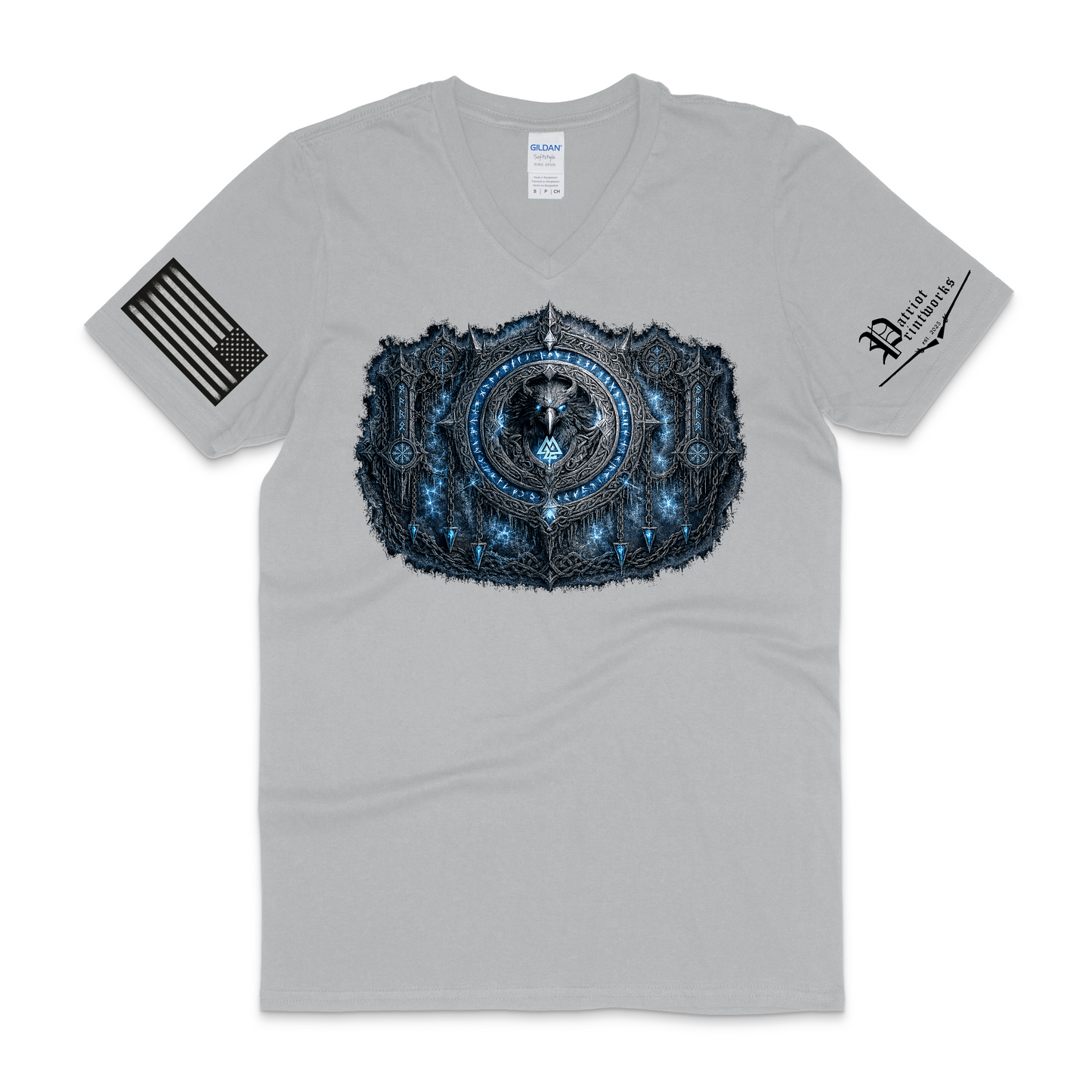 Odin’s Icebound Seal V-Neck T-Shirt