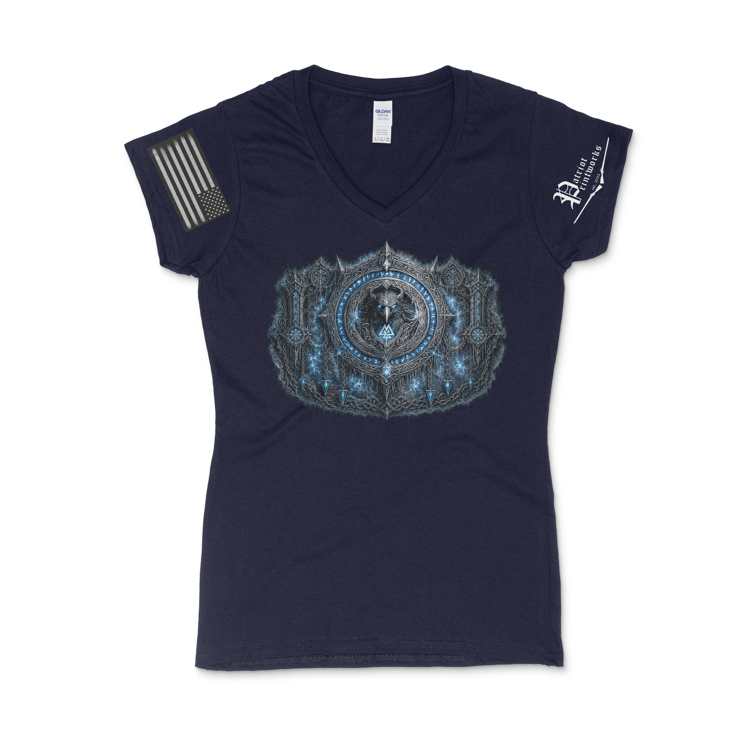 Odin’s Icebound Seal Women's V-Neck T-Shirt