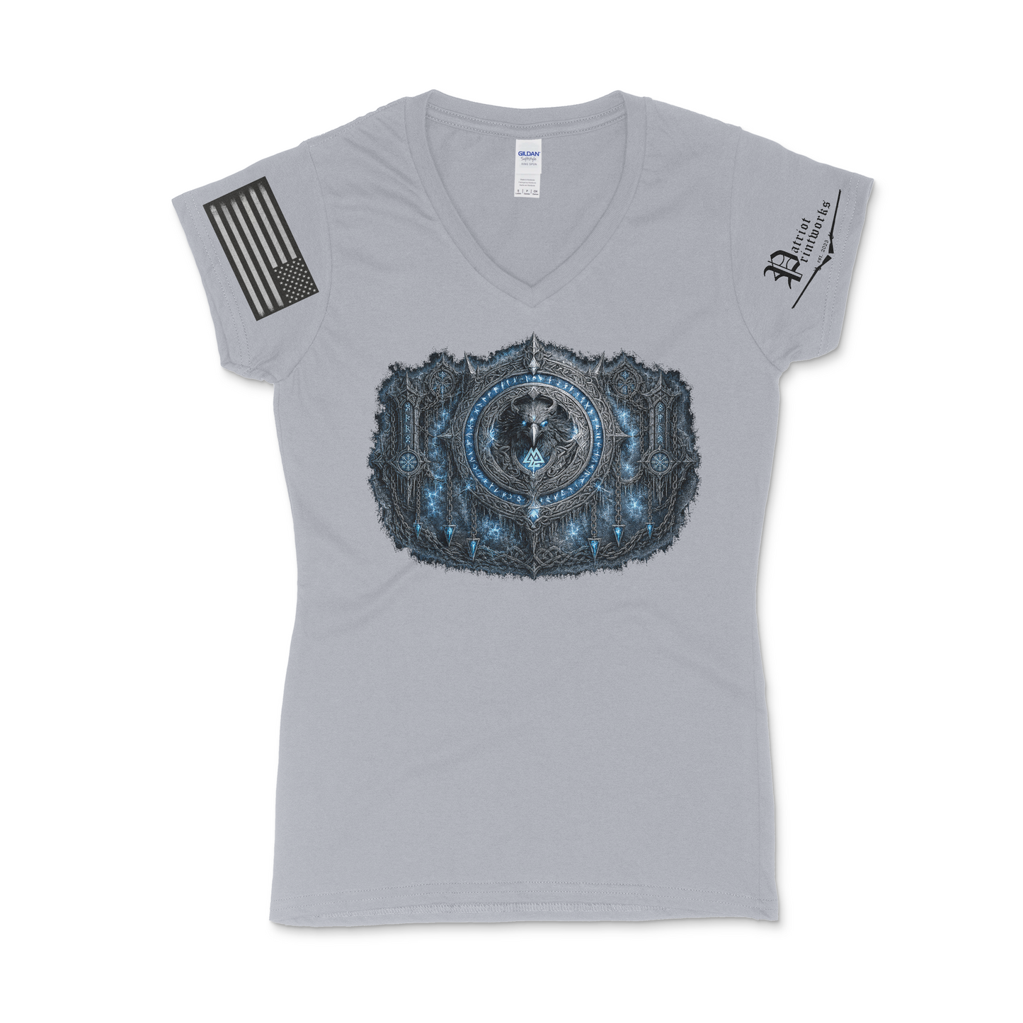 Odin’s Icebound Seal Women's V-Neck T-Shirt