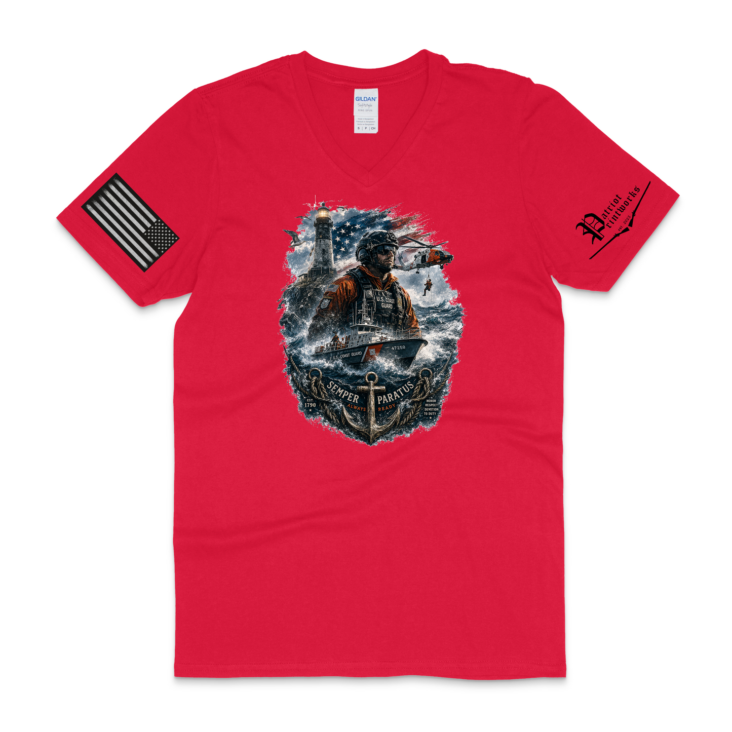 U.S.C.G. V-Neck T-Shirt