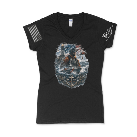 U.S.C.G. Women's V-Neck T-Shirt
