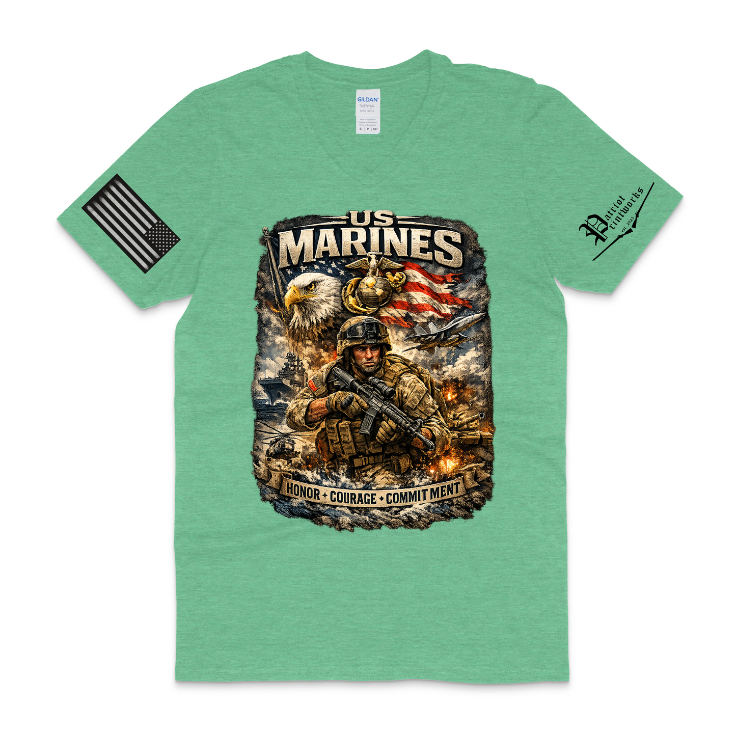 U.S.M.C. V-Neck T-Shirt