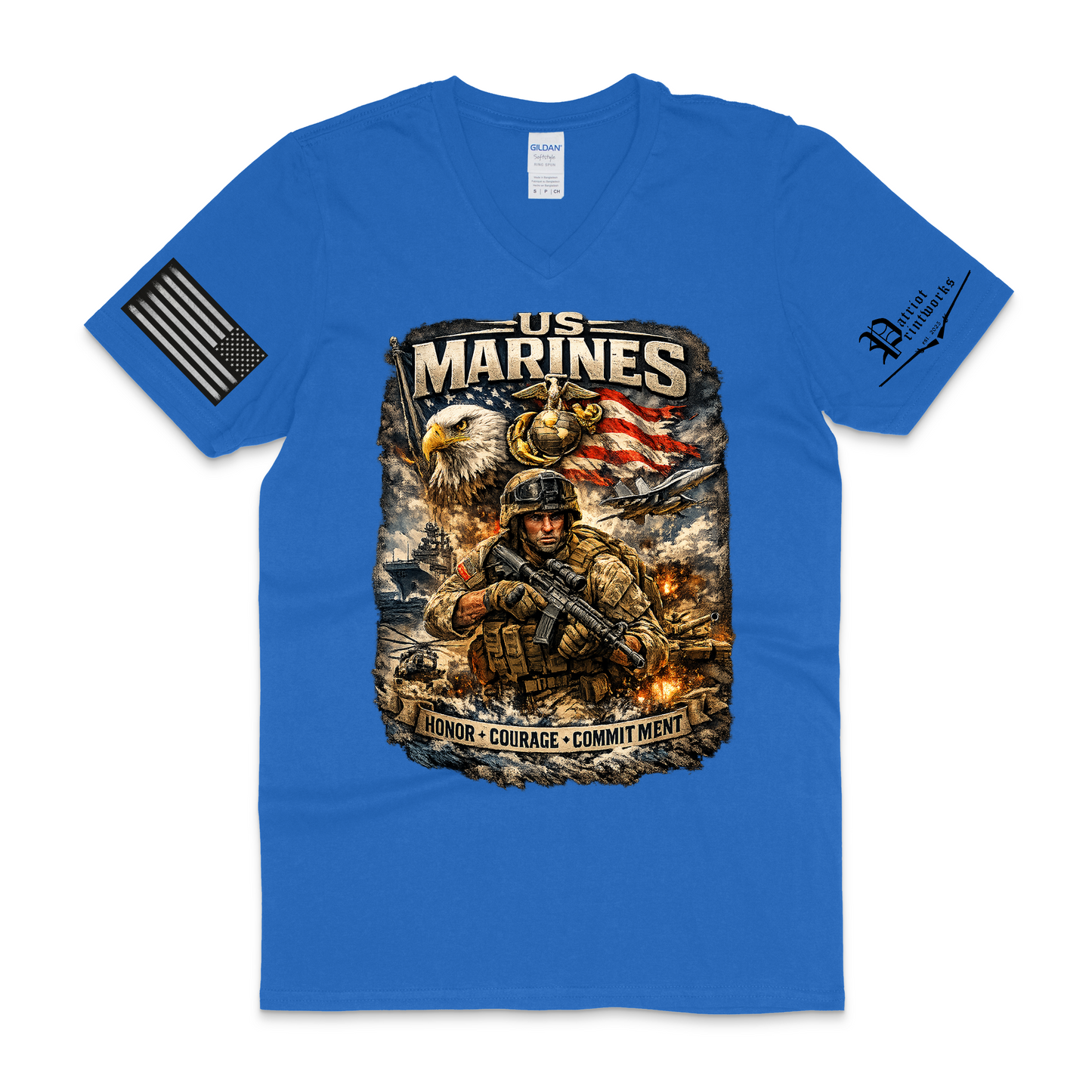 U.S.M.C. V-Neck T-Shirt