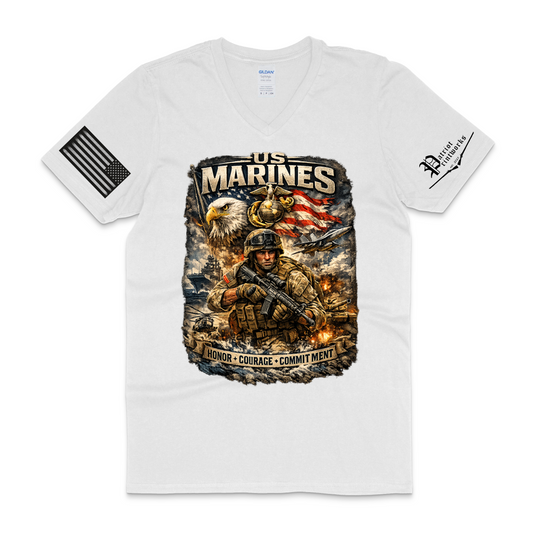 U.S.M.C. V-Neck T-Shirt