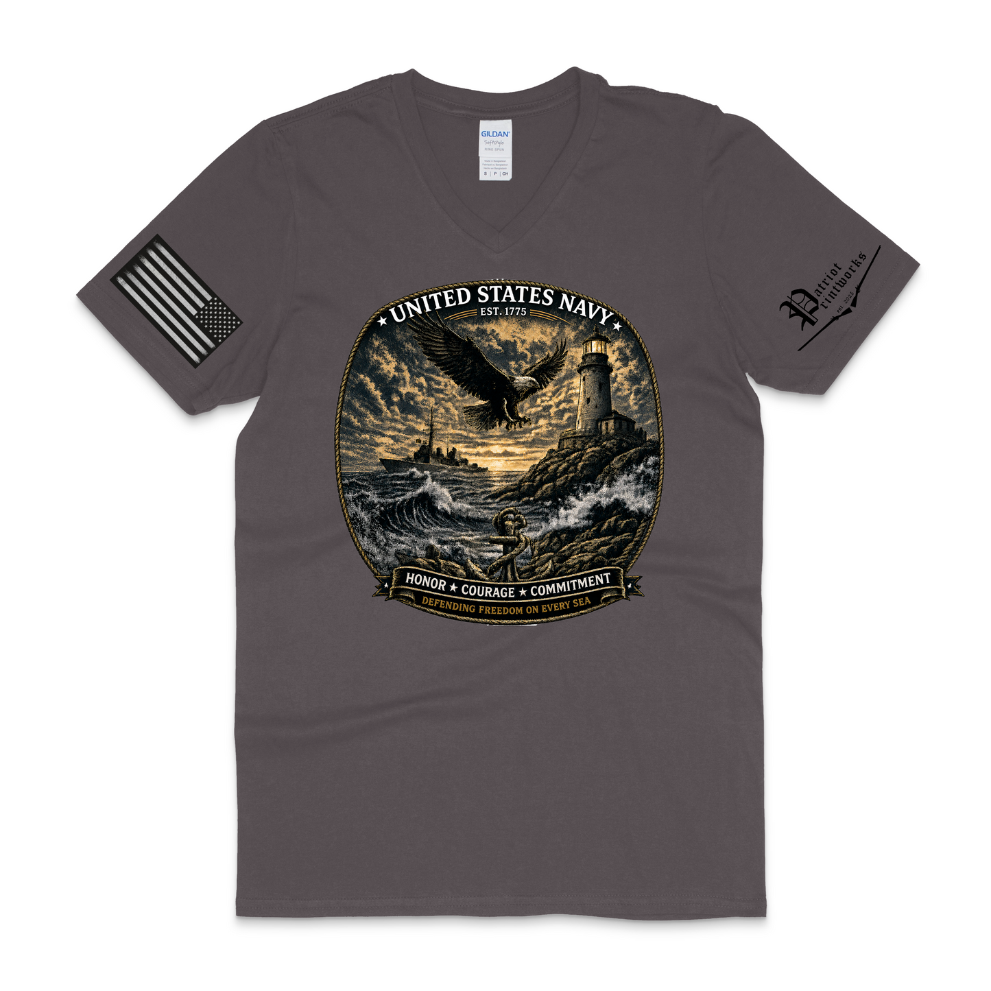 U.S. Navy V-Neck T-Shirt