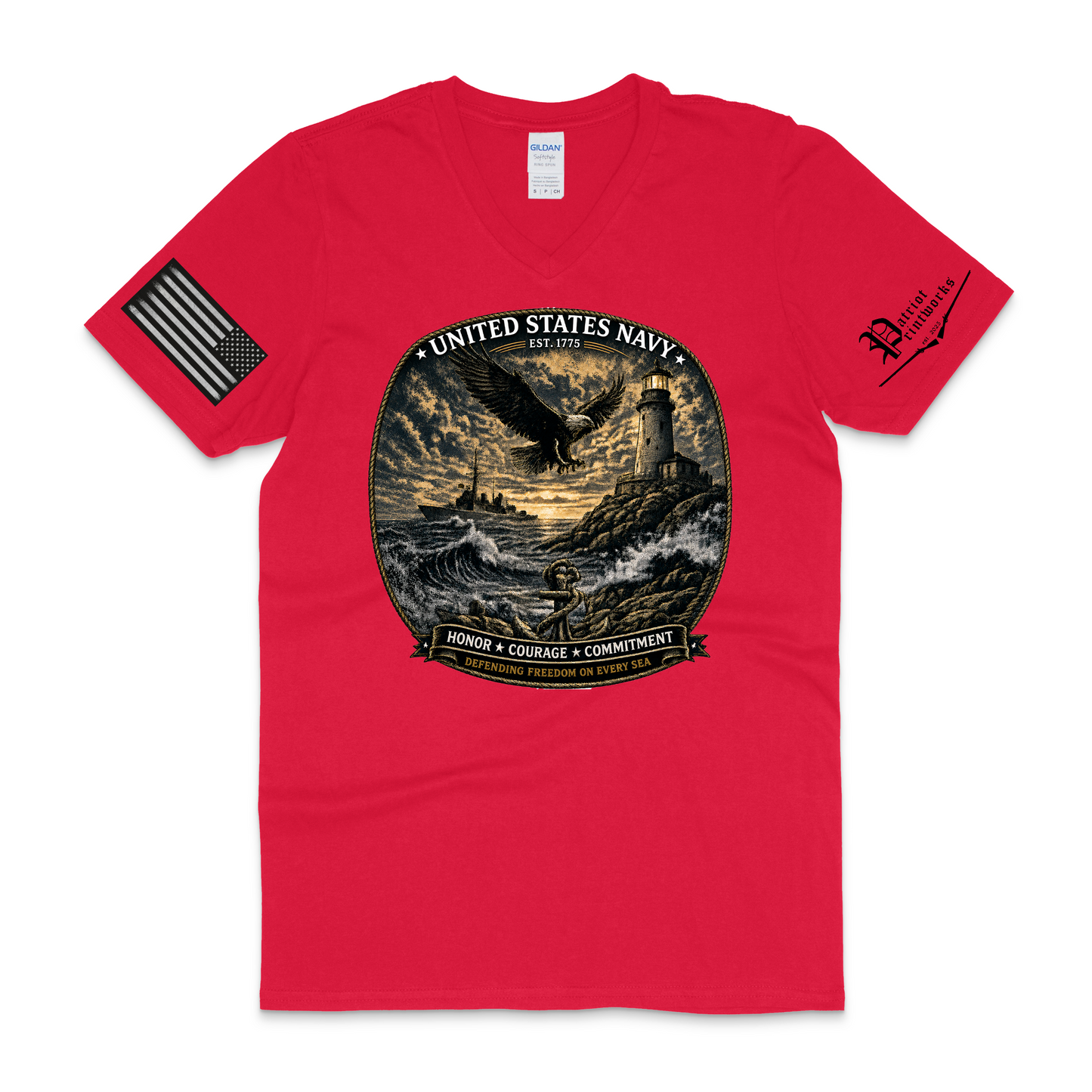 U.S. Navy V-Neck T-Shirt