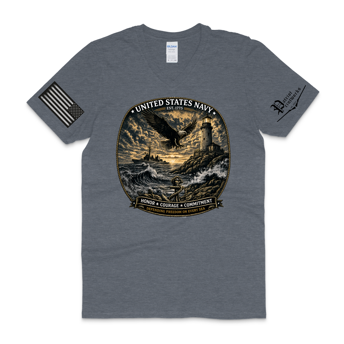 U.S. Navy V-Neck T-Shirt