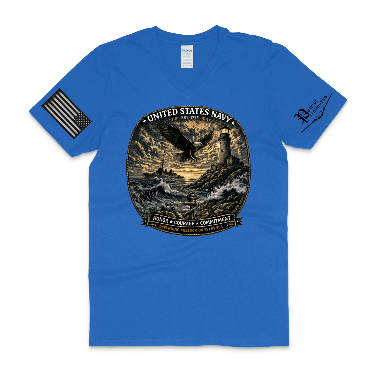 U.S. Navy V-Neck T-Shirt