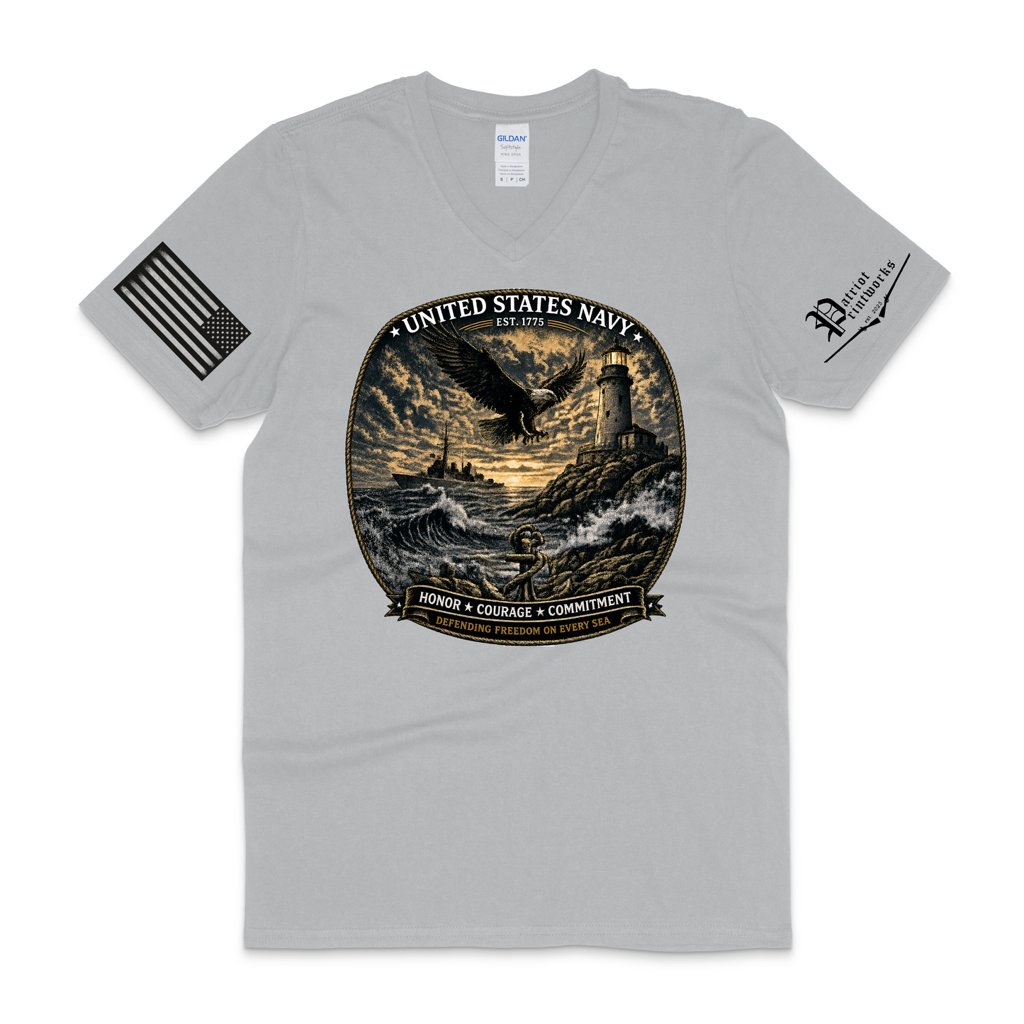 U.S. Navy V-Neck T-Shirt