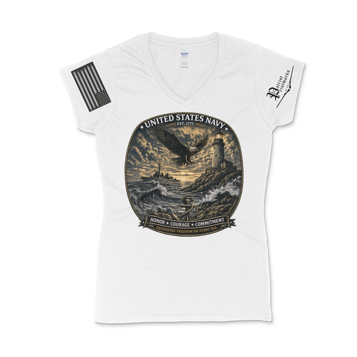 U.S. Navy Women's V-Neck T-Shirt