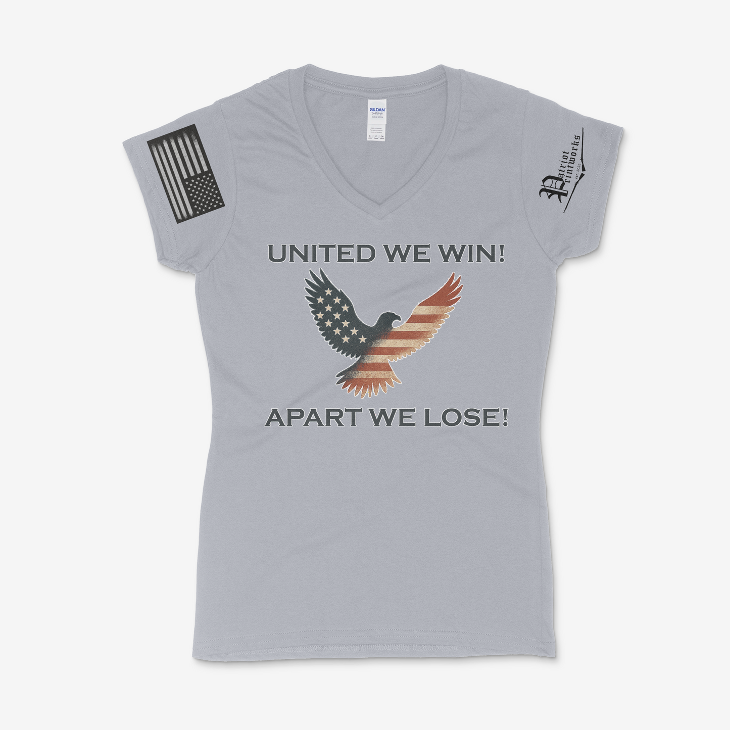 United We Win Ladies V-Neck T-Shirt
